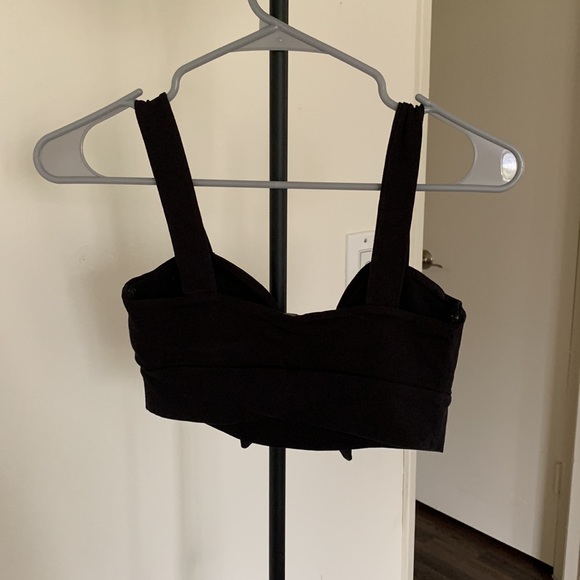 Black Tie Crop Top - Picture 4 of 4